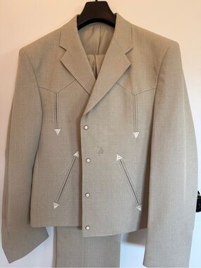 VINTAGE WESTERN COWBOY 2 PIECE SUIT – MEN’S MEDIUM / 30x32